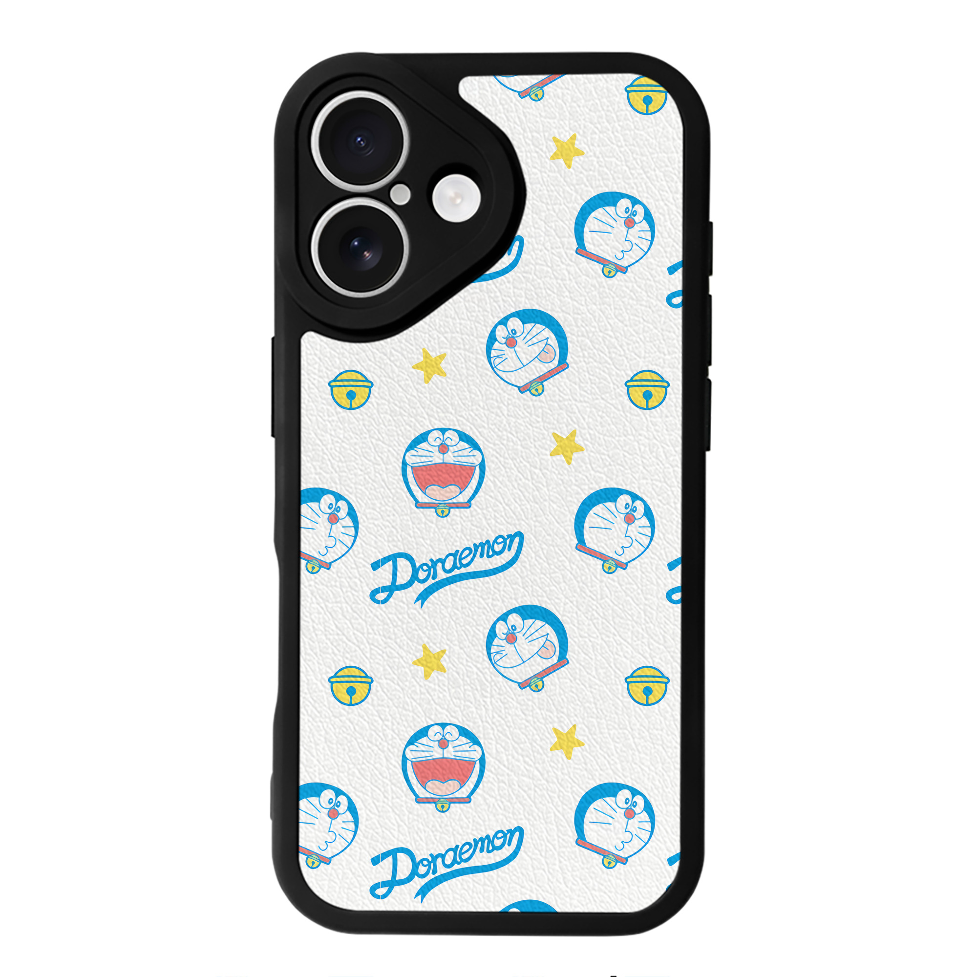 （画像用） ドラえもん Doraemon 【iPhone 16シリーズ対応】シリコンスマホケース（レザー調） 材質：シリコン